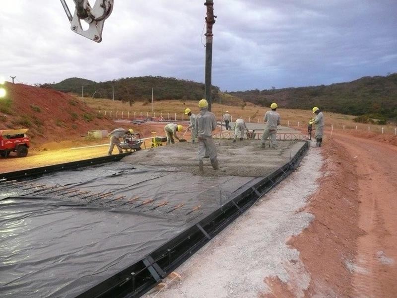 Concreto como infraestrutura de pavimentação