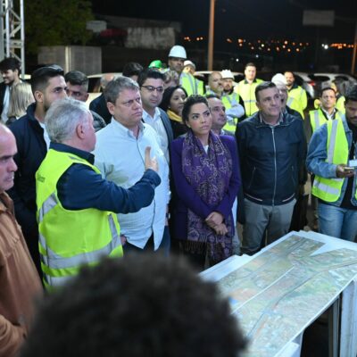 visita_tarcisio Obras SP 300 (Foto de Divulgação)