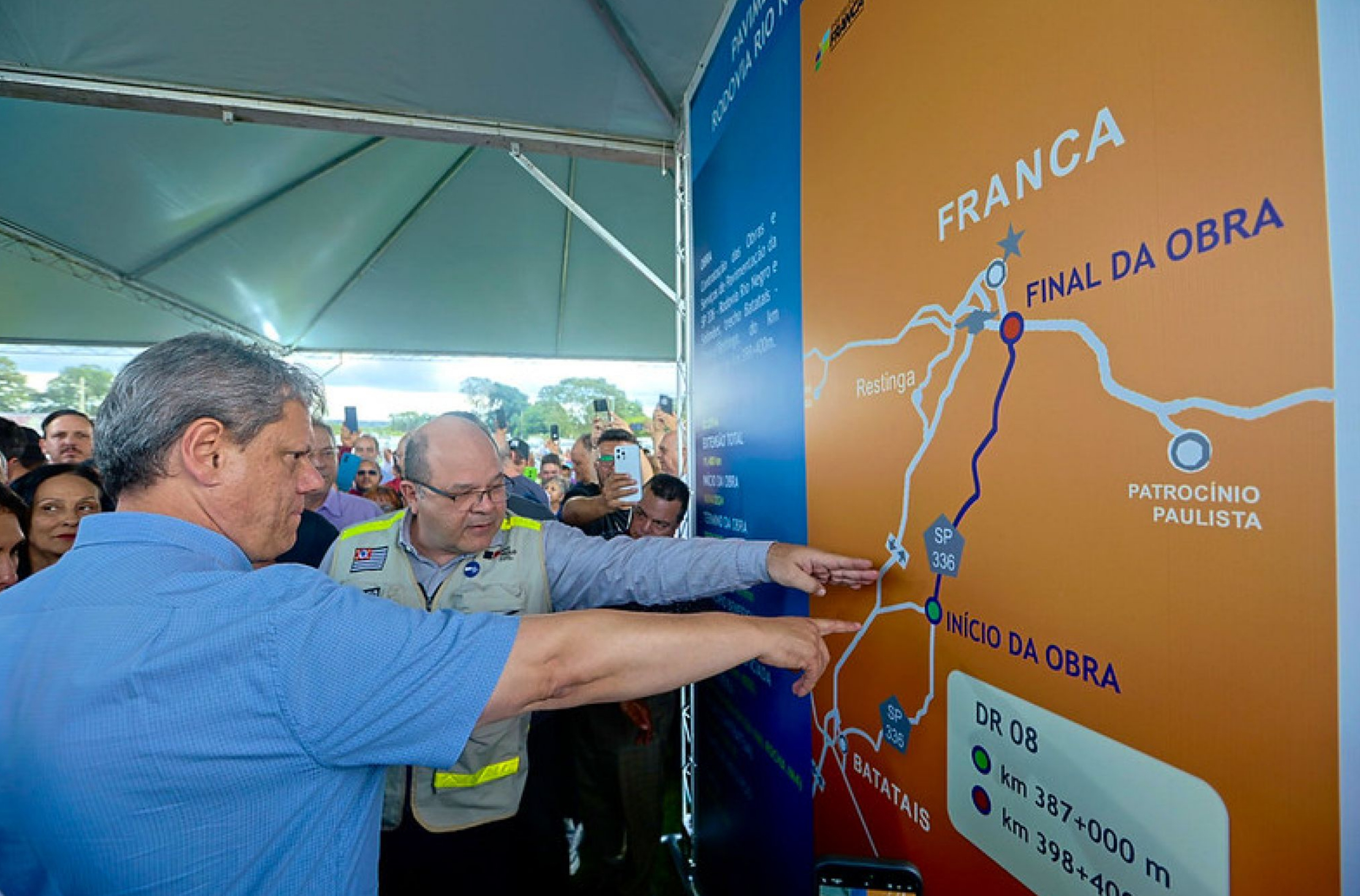 Obras do DER-SP na região de Franca deve beneficiar 350 mil pessoas