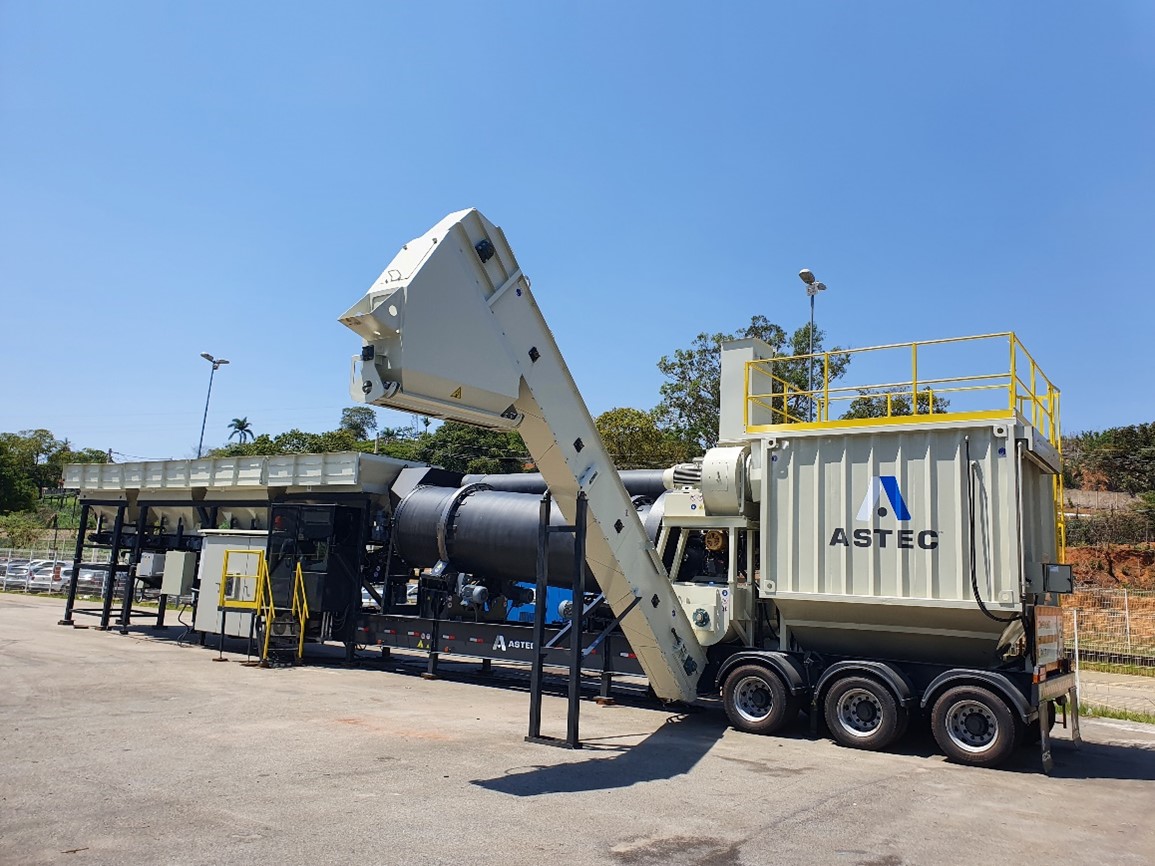Astec lança usina móvel de asfalto na Paving Expo 2025