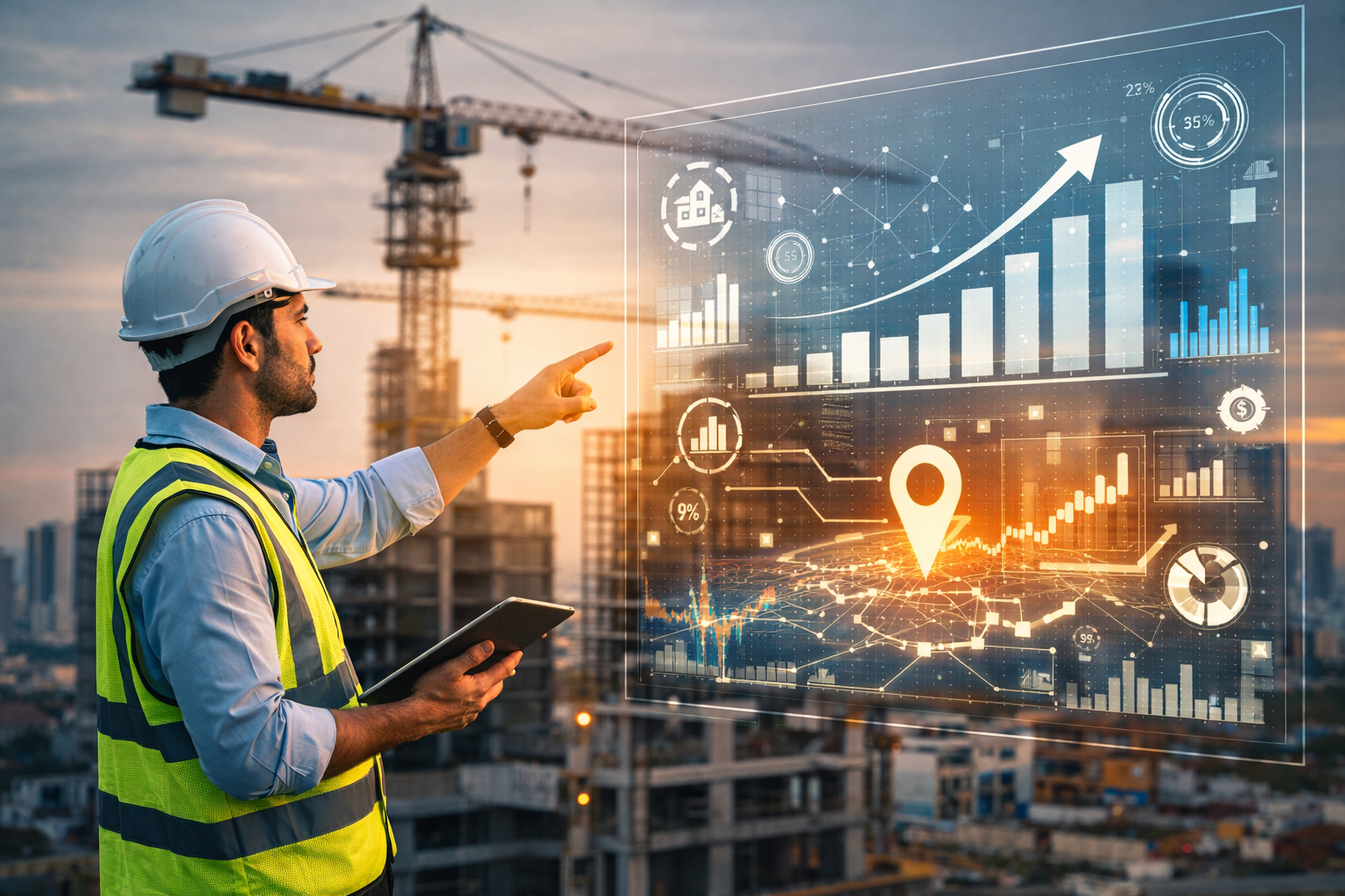 Inteligência artificial e análise de dados ajudam construtoras a aumentar faturamento e prever oportunidades de obras