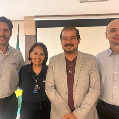 Da esq: Giuliano Claro e Haydenn Laura (NSA), Wanderley Correia (Apelmat) e Élcio Mendes (NSA)