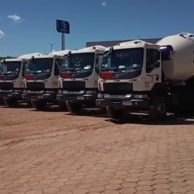 Primeiros caminhões VMX com retarder do Brasil são da concreteira Geomix - Foto de Divulgação Tracbel