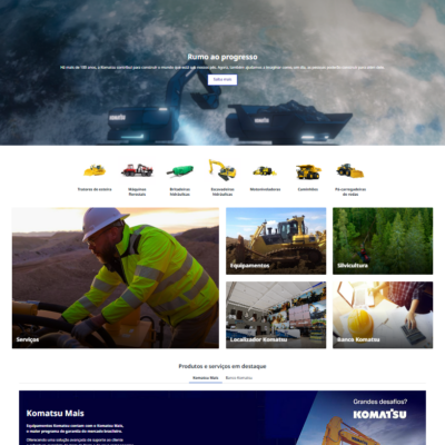 Novo site Komatsu Brasil
