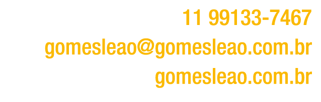 ￼ 11 99133 7467 ￼ gomesleao@gomesleao.com.br ￼ gomesleao.com.br 