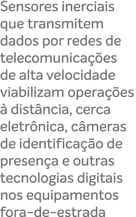 Sensores inerciais que transmitem dados por redes de telecomunica es de alta velocidade viabilizam opera  es   dist ...