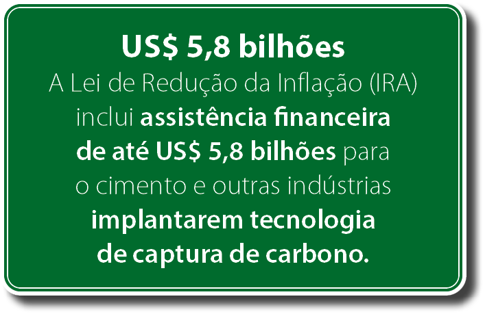 US$ 5,8 bilh es A Lei de Redu o da Infla  o (IRA) inclui assist ncia financeira de at  US$ 5,8 bilh es para o ciment...