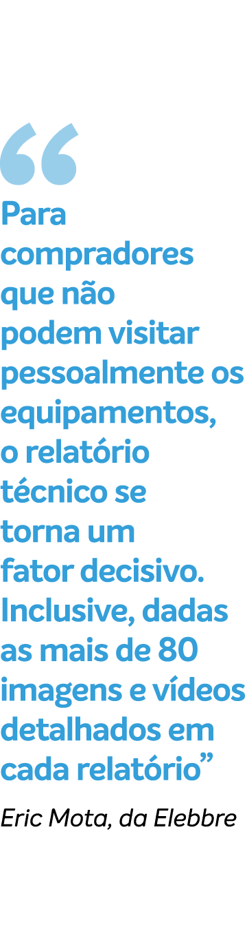 ￼ Para compradores que n o podem visitar pessoalmente os equipamentos, o relat rio t cnico se torna um fator decisivo...
